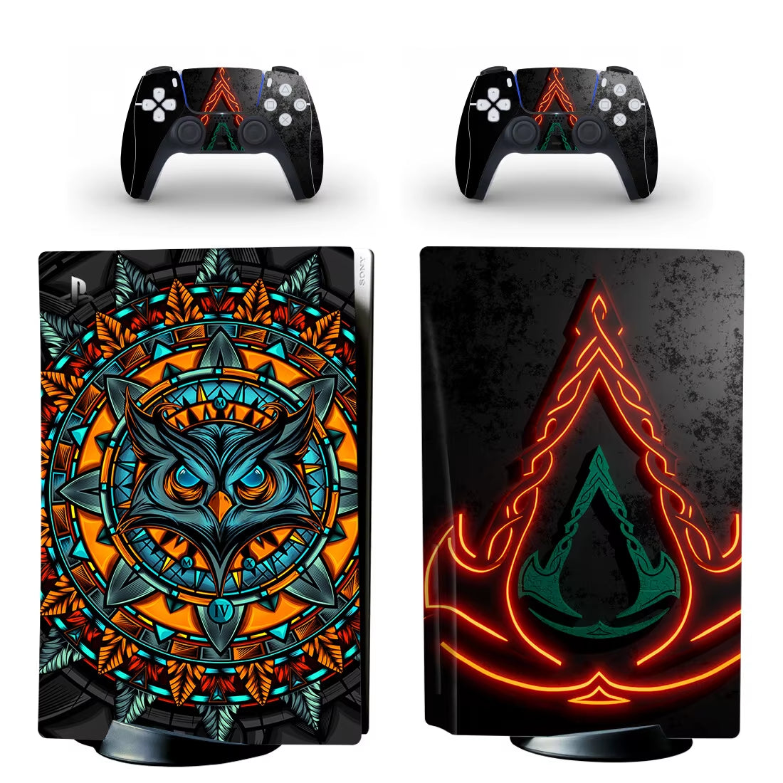 Assassin Creed PS5 Disc Skin Sticker Decal Cover for Console & Controllers PS5 Disk Skin Sticker Vinyl
