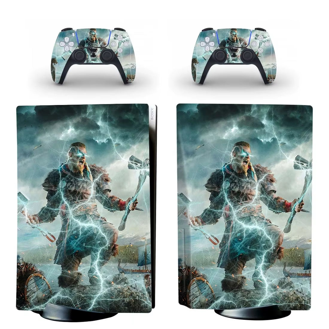 Assassin's Creed Valhalla PS5 Standard Disc Skin Sticker Decal Cover for Console & Controller PS5 Disk Skins Vinyl