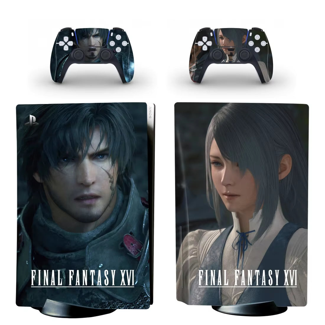 Final Fantasy 16 PS5 Disc Skin Sticker Decal Cover for Console & Controllers PS5 Disk Skin Sticker Vinyl