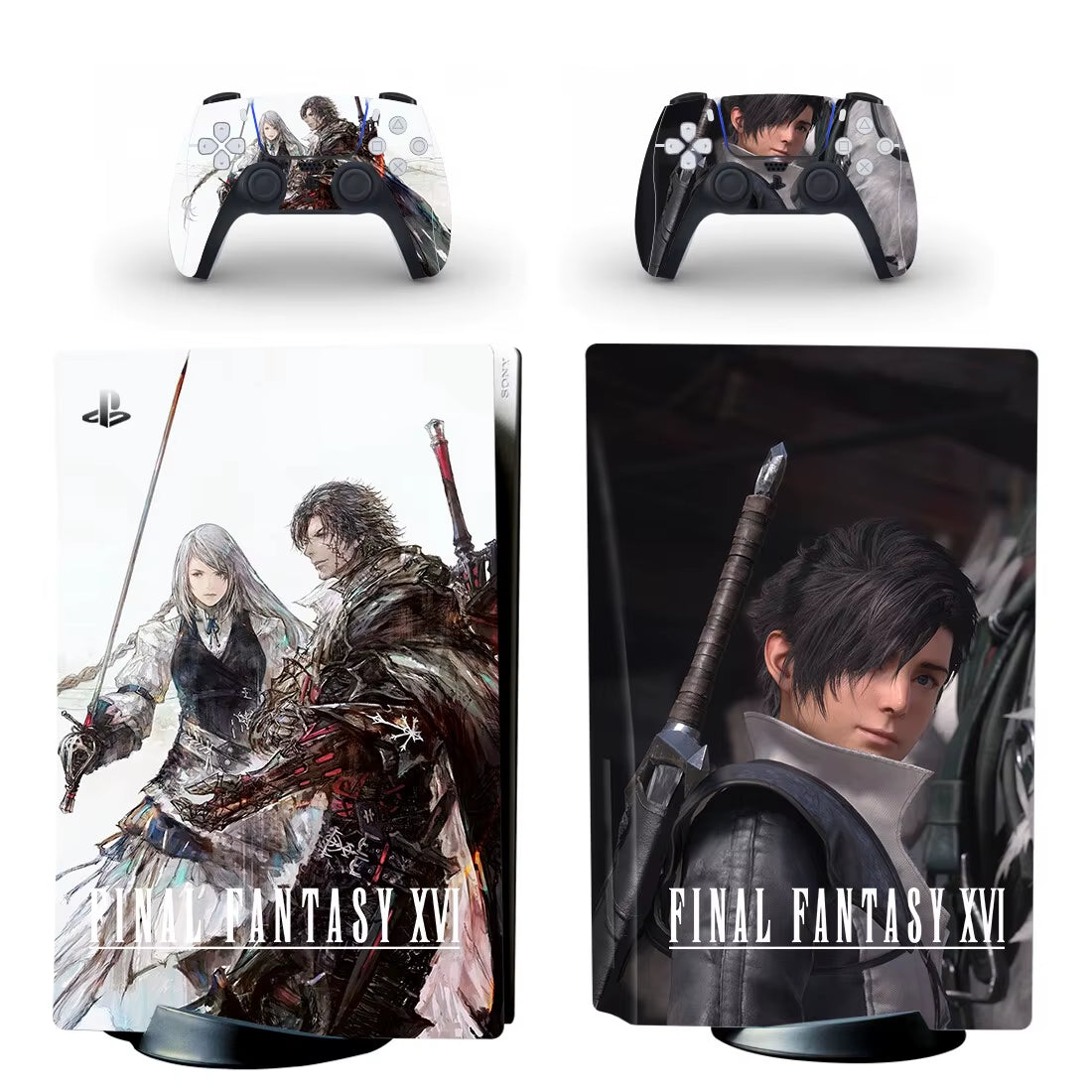 Final Fantasy 16 PS5 Disc Skin Sticker Decal Cover for Console & Controllers PS5 Disk Skin Sticker Vinyl