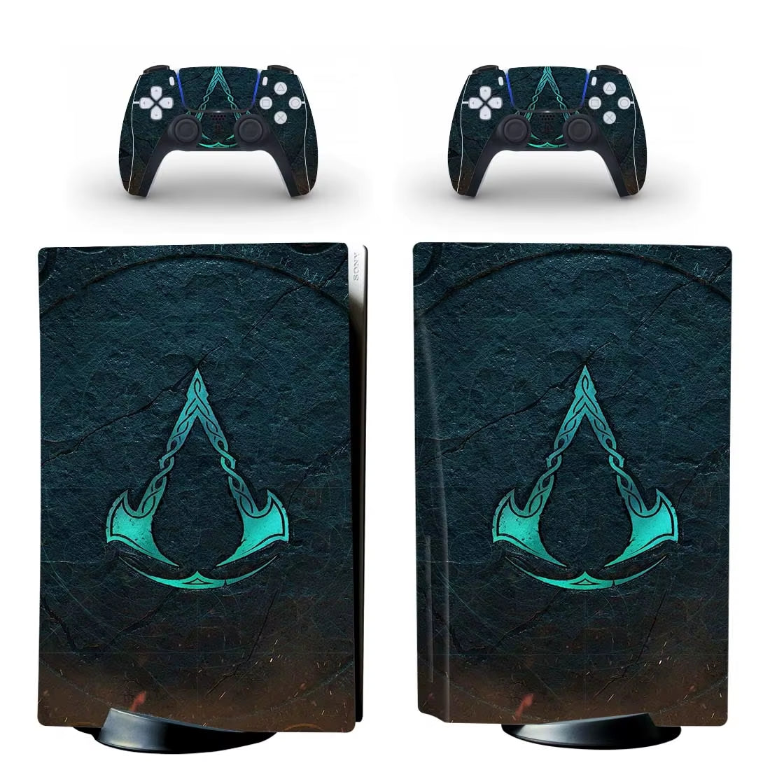 Assassin's Creed Valhalla PS5 Standard Disc Skin Sticker Decal Cover for Console & Controller PS5 Disk Skins Vinyl