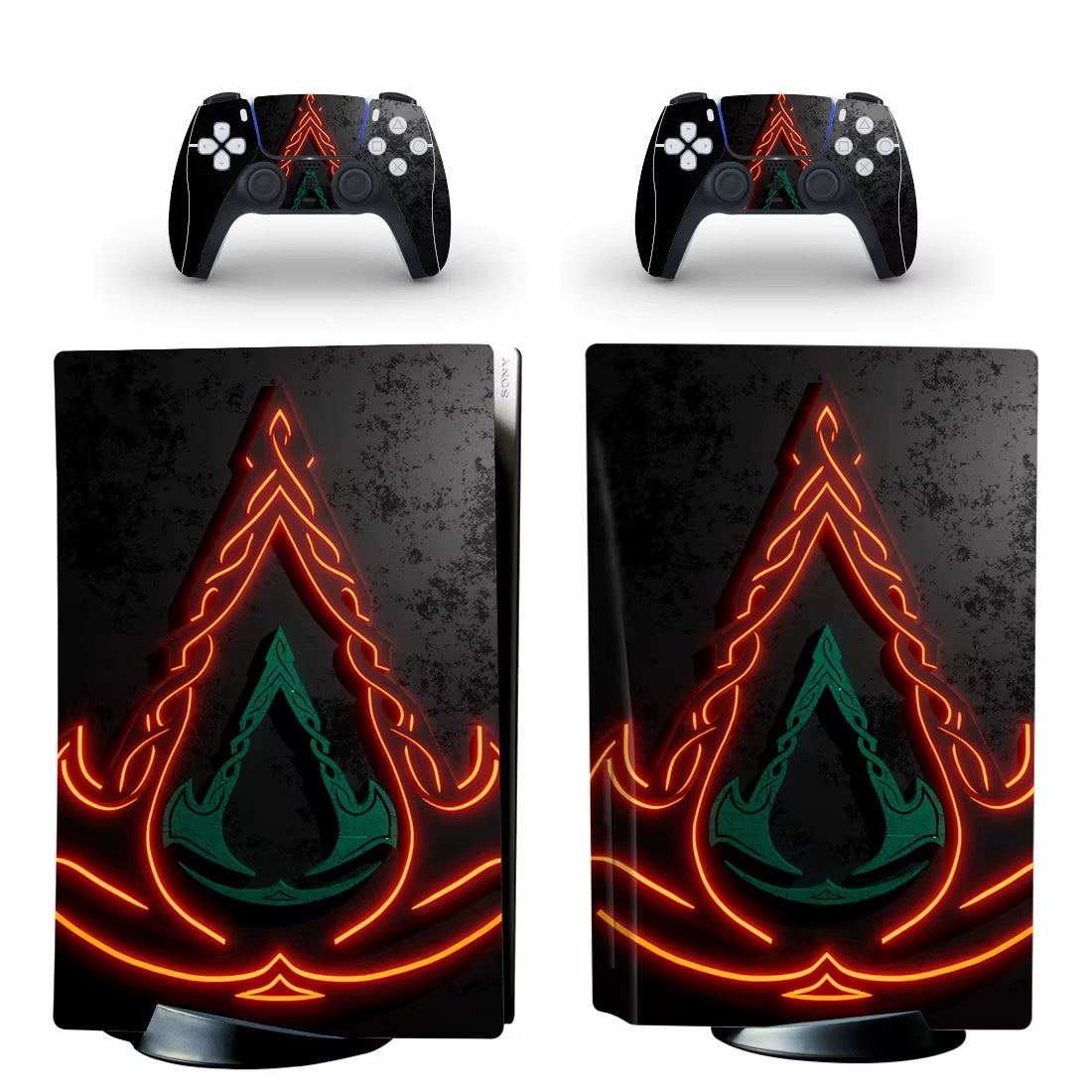Assassin's Creed Valhalla PS5 Standard Disc Skin Sticker Decal Cover for Console & Controller PS5 Disk Skins Vinyl