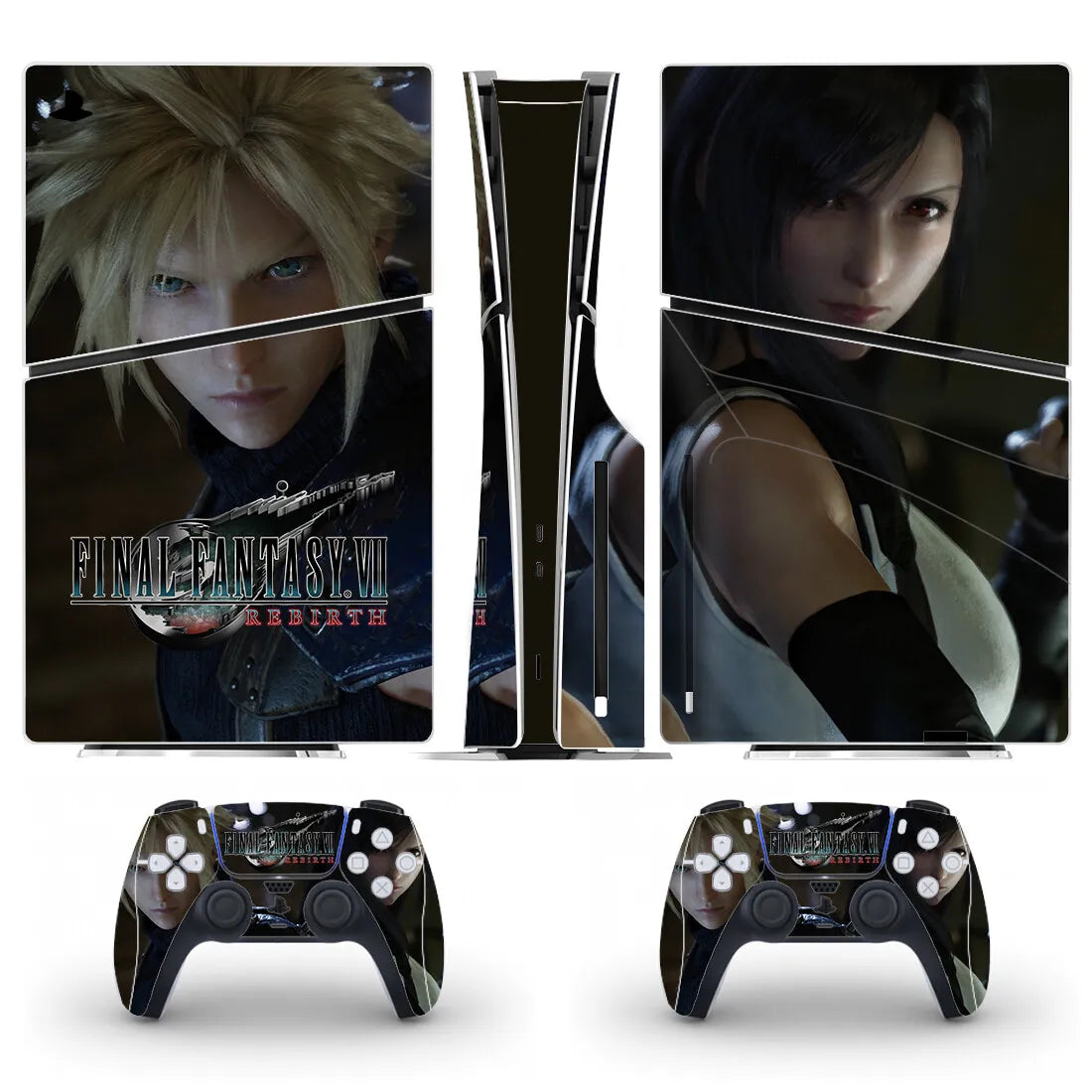 Final Fantasy Rebirth PS5 Slim Disc Skin Sticker Protector Decal Cover for Console Controller PS5 Slim Disk Sticker Vinyl
