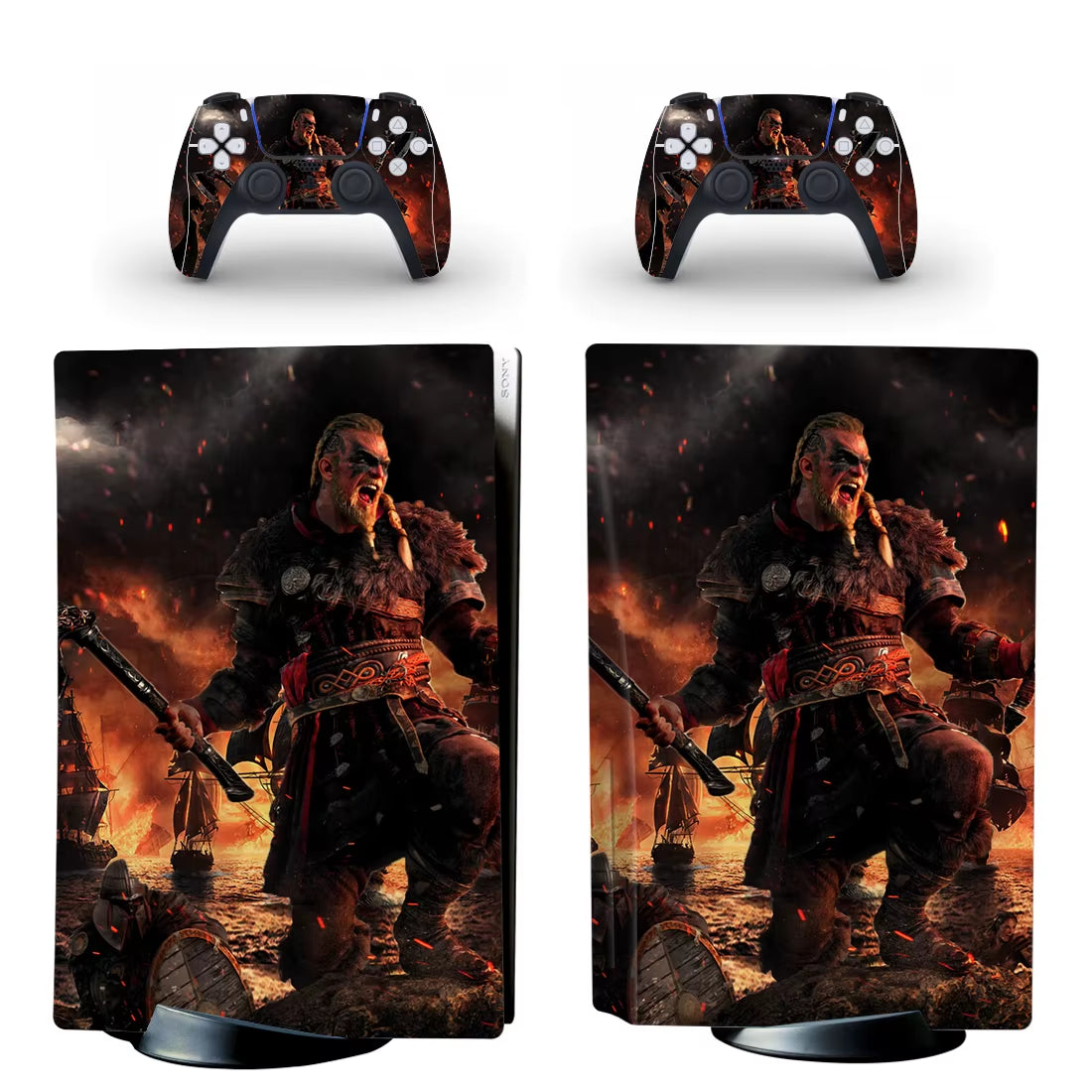 Assassin's Creed Valhalla PS5 Standard Disc Skin Sticker Decal Cover for Console & Controller PS5 Disk Skins Vinyl