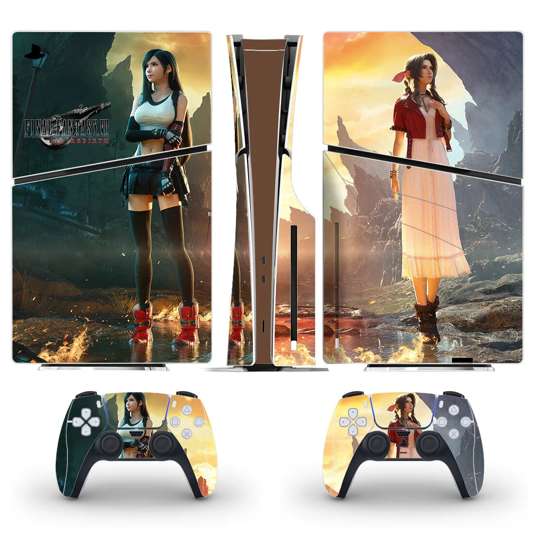 Final Fantasy Rebirth PS5 Slim Disc Skin Sticker Protector Decal Cover for Console Controller PS5 Slim Disk Sticker Vinyl