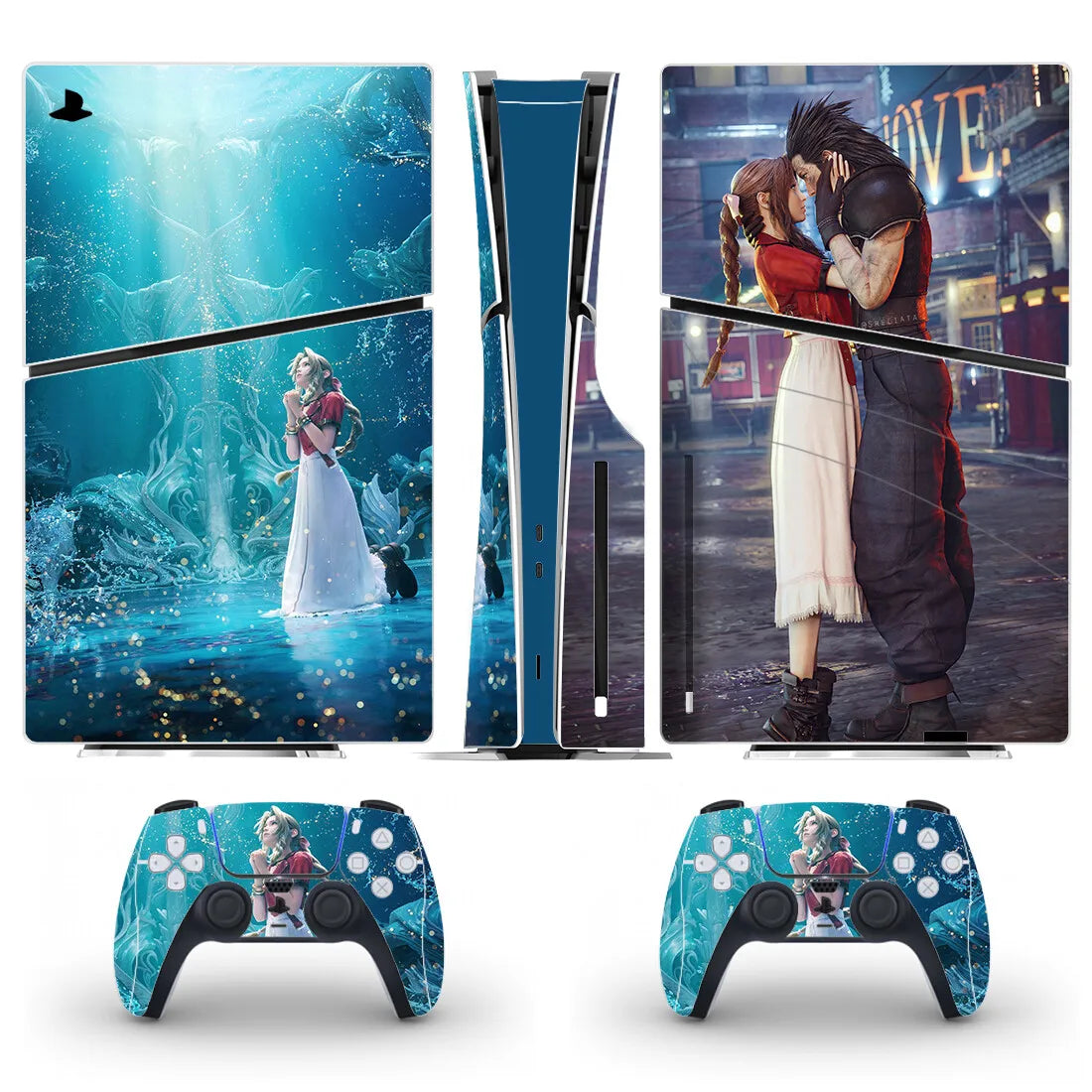 Final Fantasy Rebirth PS5 Slim Disc Skin Sticker Protector Decal Cover for Console Controller PS5 Slim Disk Sticker Vinyl