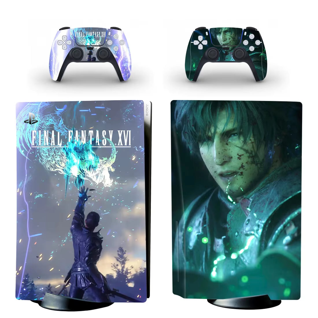 Final Fantasy 16 PS5 Disc Skin Sticker Decal Cover for Console & Controllers PS5 Disk Skin Sticker Vinyl
