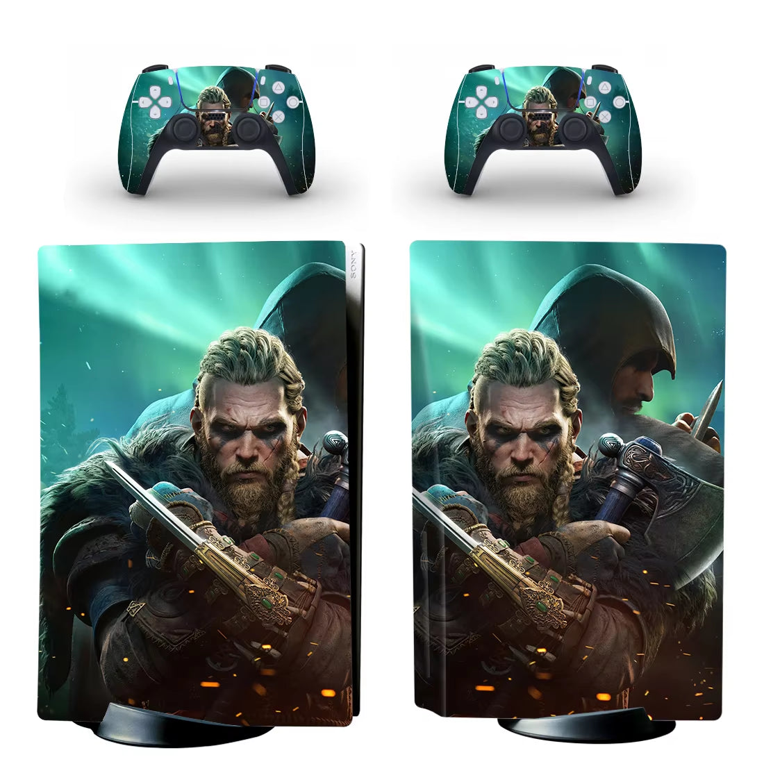 Assassin's Creed Valhalla PS5 Standard Disc Skin Sticker Decal Cover for Console & Controller PS5 Disk Skins Vinyl