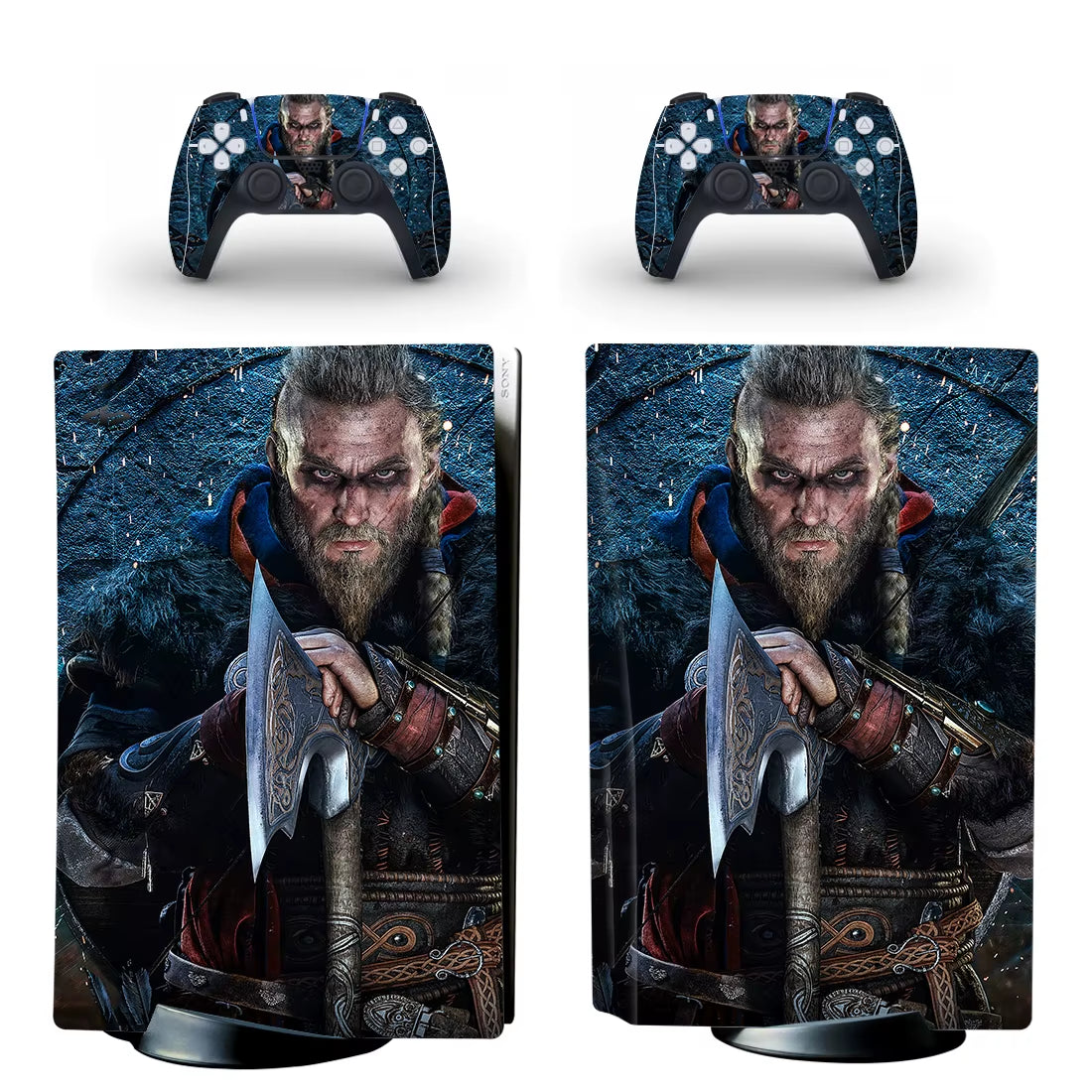 Assassin's Creed Valhalla PS5 Standard Disc Skin Sticker Decal Cover for Console & Controller PS5 Disk Skins Vinyl