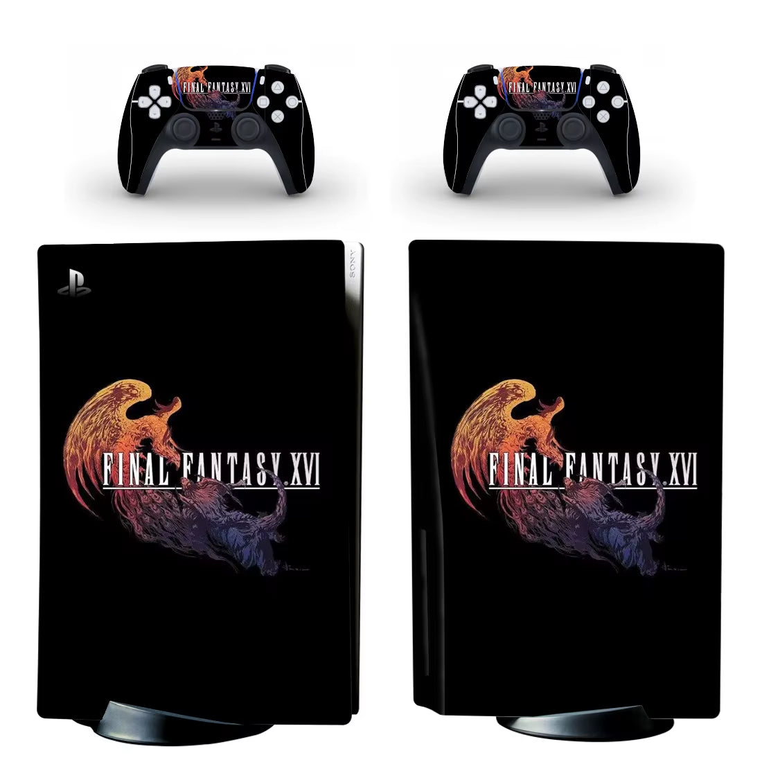 Final Fantasy 16 PS5 Disc Skin Sticker Protector Decal Cover for Console Controller PS5 Disk Skin Sticker Vinyl