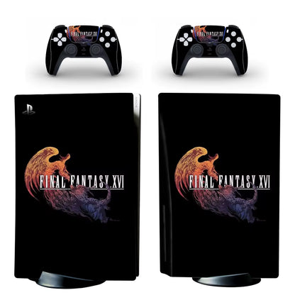 Final Fantasy 16 PS5 Disc Skin Sticker Protector Decal Cover for Console Controller PS5 Disk Skin Sticker Vinyl