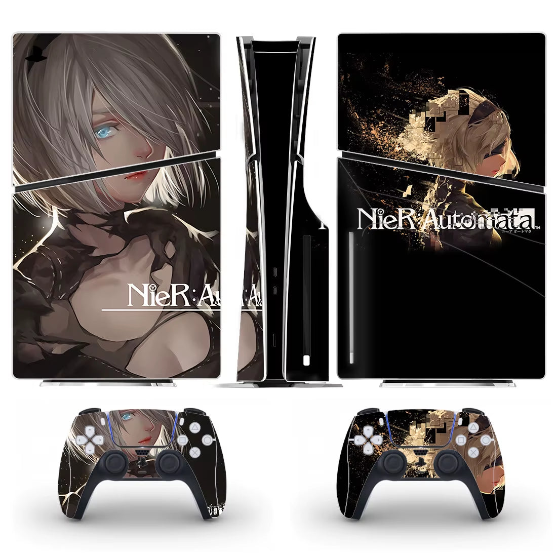 Nier Automata New PS5 Slim Disc Skin Sticker Protector Decal Cover for Console Controller PS5 Slim Disk Sticker Vinyl