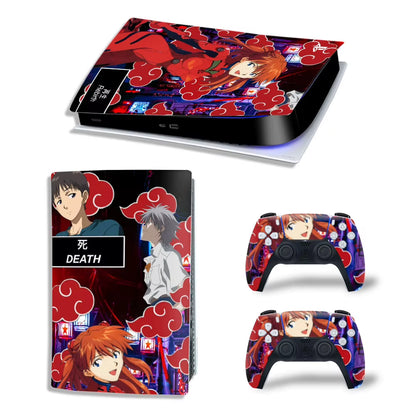 Anime PS5 Digital Skin Sticker Decal Cover for Console and 2 Controllers Vinyl Skins