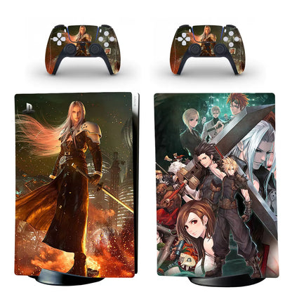 Final Fantasy PS5 Digital Skin Sticker Decal Cover for Console and 2 Controllers Vinyl Skins