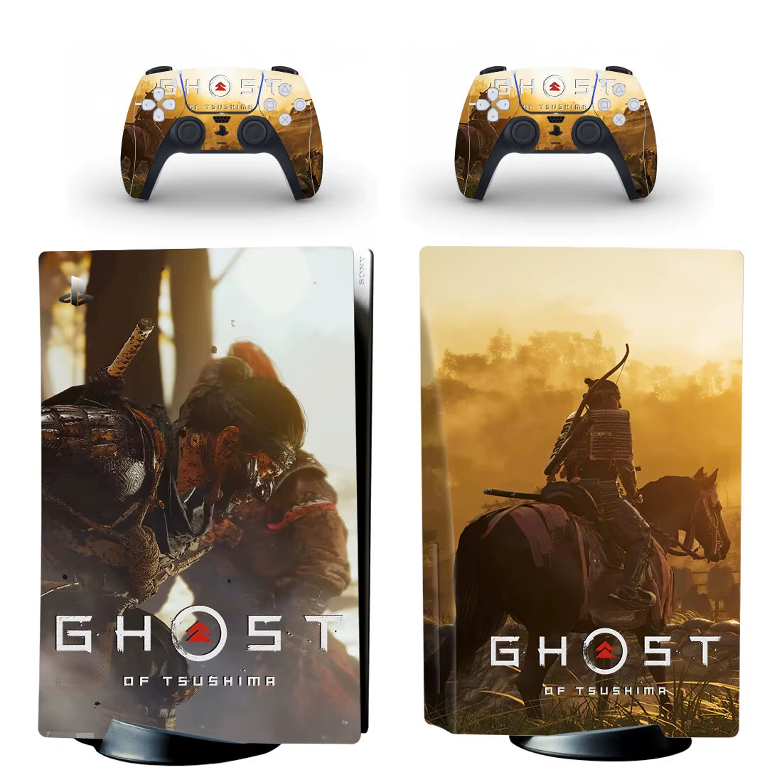 Ghost of Tsushima PS5 Disc Skin Sticker Decal Cover for Console Controller PS5 Disk Skin Sticker Vinyl