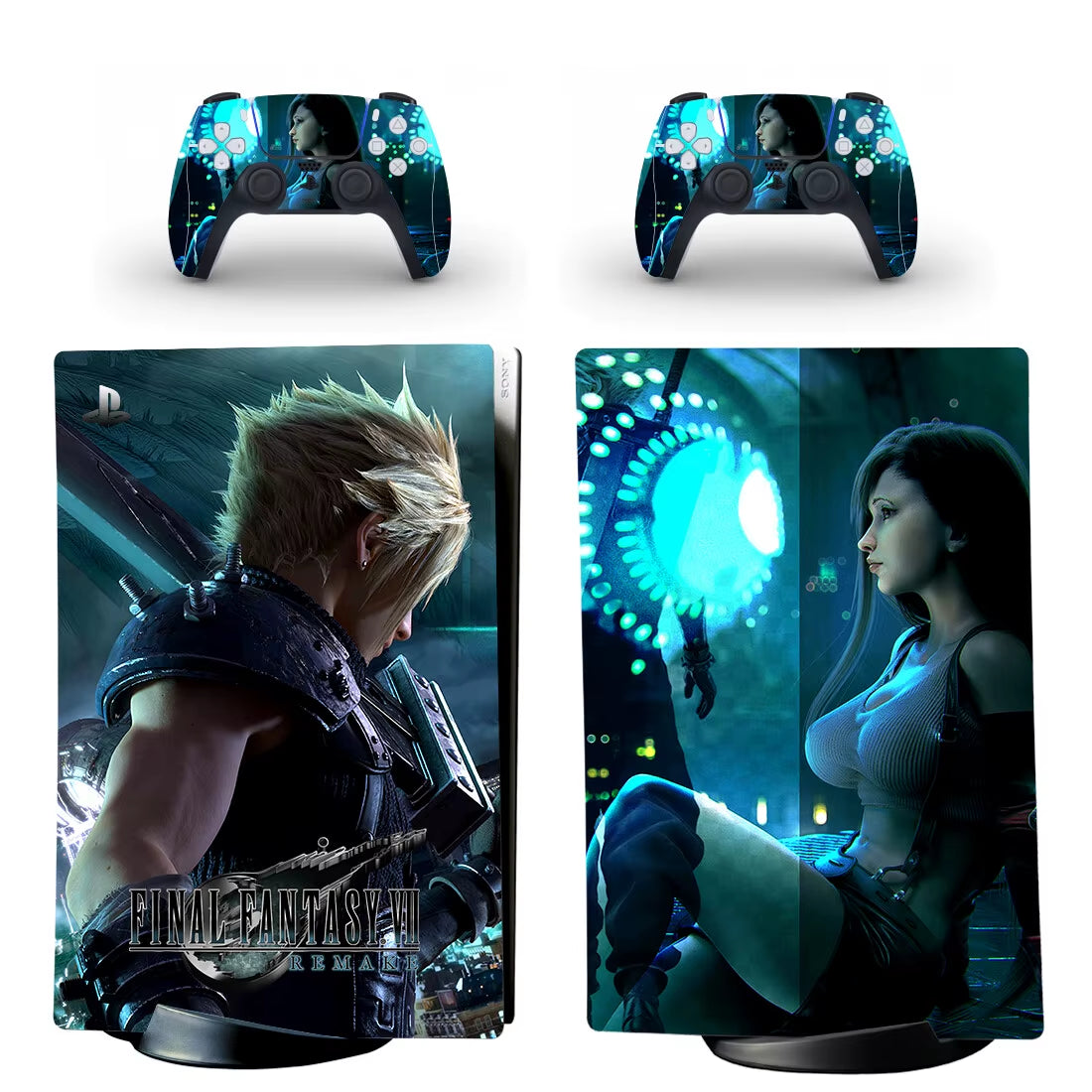 Final Fantasy PS5 Digital Skin Sticker Decal Cover for Console and 2 Controllers Vinyl Skins