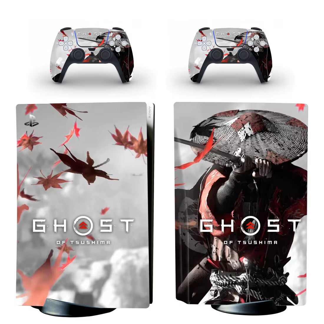 Ghost of Tsushima PS5 Disc Skin Sticker Decal Cover for Console Controller PS5 Disk Skin Sticker Vinyl