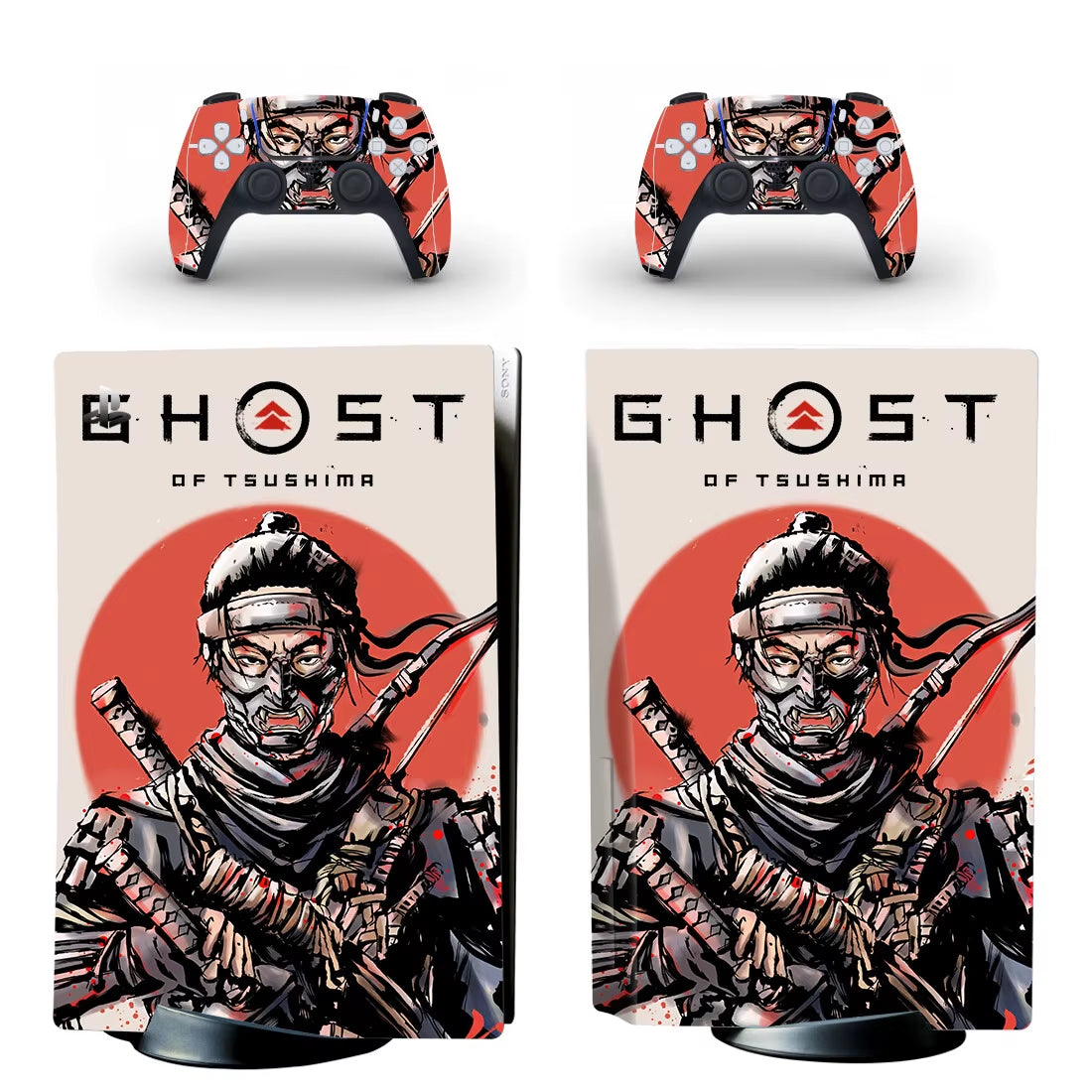 Ghost of Tsushima PS5 Disc Skin Sticker Decal Cover for Console Controller PS5 Disk Skin Sticker Vinyl