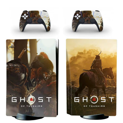 Ghost of Tsushima PS5 Disc Skin Sticker Decal Cover for Console Controller PS5 Disk Skin Sticker Vinyl