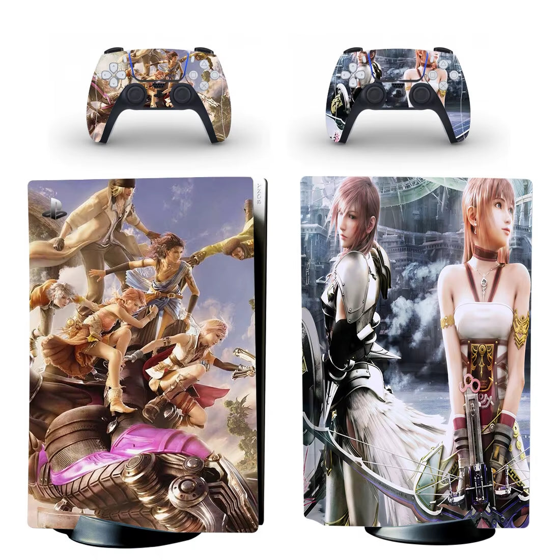 Final Fantasy PS5 Digital Skin Sticker Decal Cover for Console and 2 Controllers Vinyl Skins