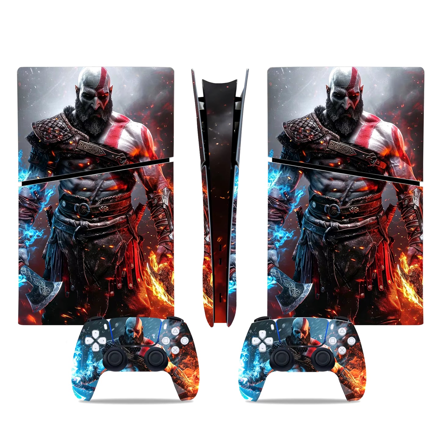 God of War New PS5 Slim Digital Skin Sticker Protector Decal Cover for Console Controller PS5 Slim Sticker Vinyl