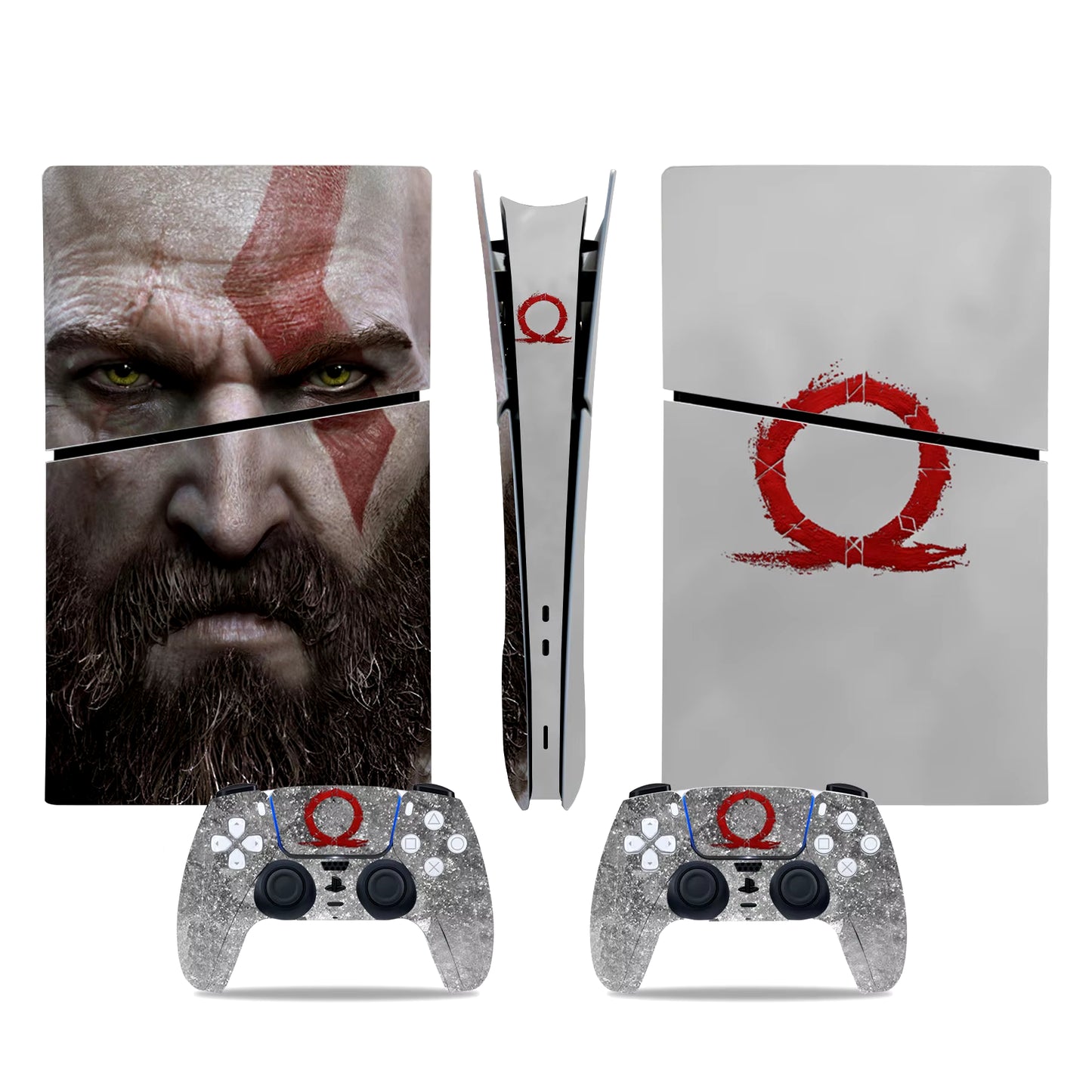 God of War New PS5 Slim Digital Skin Sticker Protector Decal Cover for Console Controller PS5 Slim Sticker Vinyl