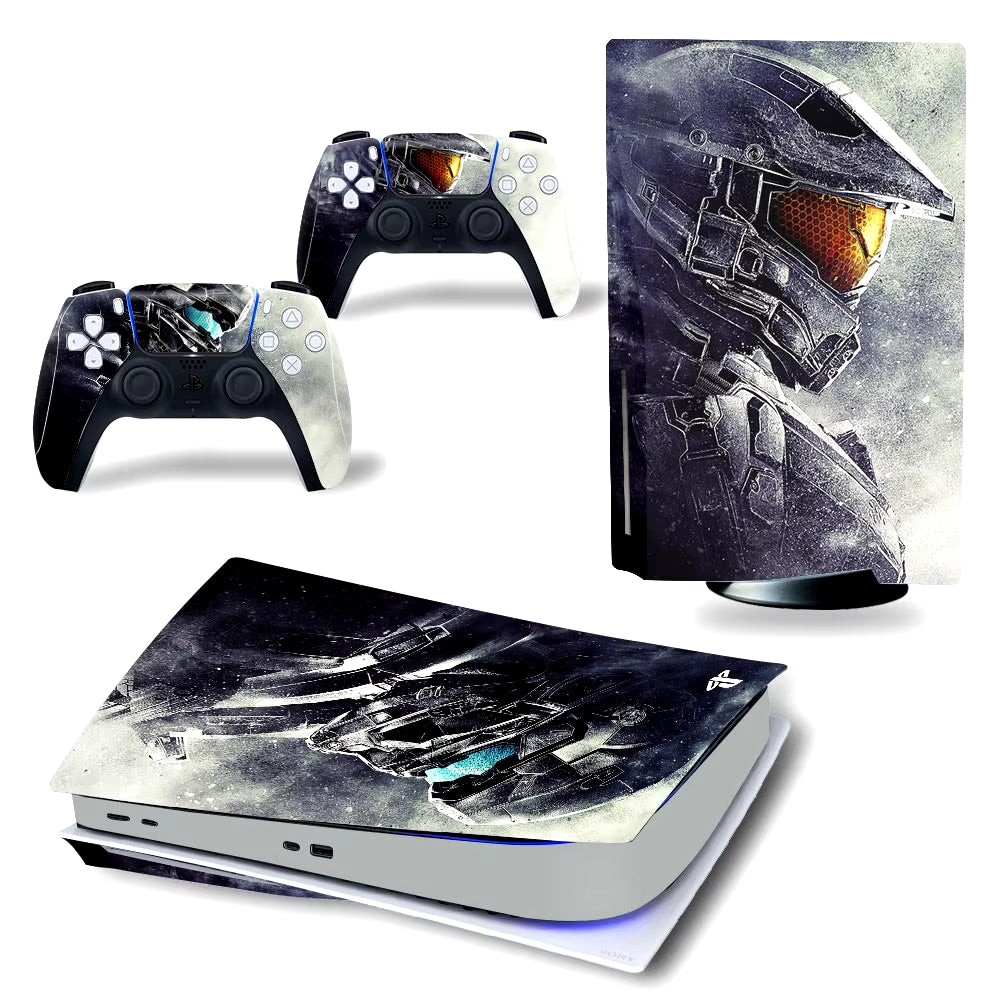 Skin Sticker for PS5 Disc Edition Console Controller Full Cover Wrap for PS5 Disc Protective Game Accessories Vinyl Decal