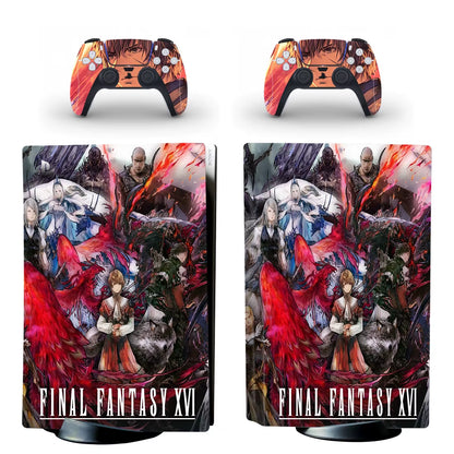 Final Fantasy 16 PS5 Disc Skin Sticker Protector Decal Cover for Console Controller PS5 Disk Skin Sticker Vinyl