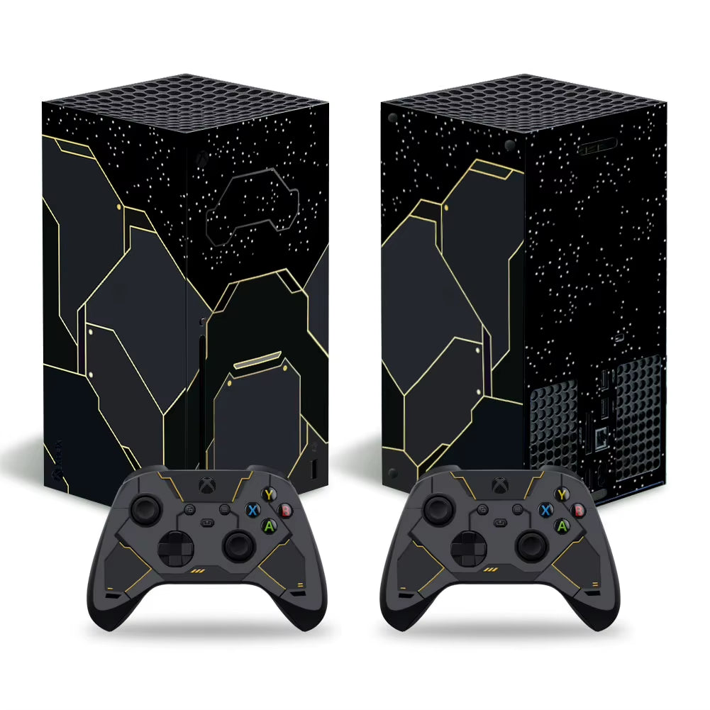 Halo Skin Sticker Decal Cover for Xbox Series X Console and 2 Controllers XSX Skins Vinyl