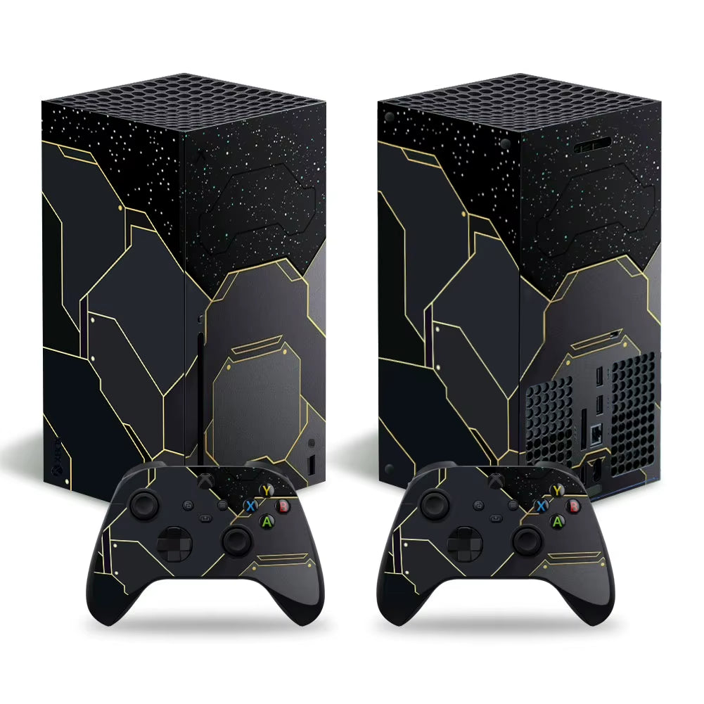 Halo Skin Sticker Decal Cover for Xbox Series X Console and 2 Controllers XSX Skins Vinyl