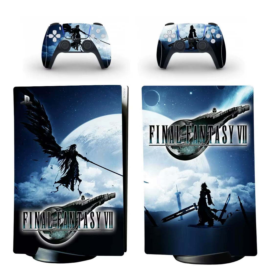 Final Fantasy PS5 Digital Skin Sticker Decal Cover for Console and 2 Controllers Vinyl Skins