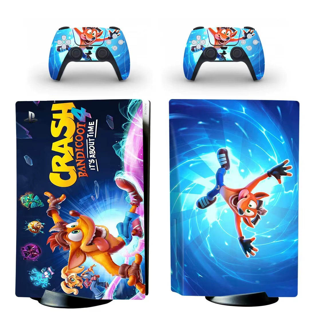 Crash Bandicoot N Sane Trilogy PS5 Disc Skin Sticker Protector Decal Cover for Console Controller PS5 Disk Skin Sticker Vinyl