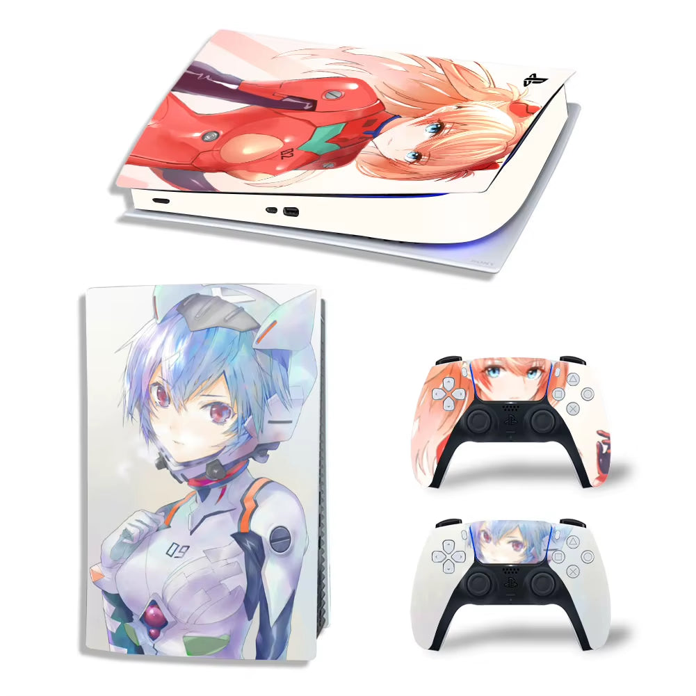 Anime PS5 Digital Skin Sticker Decal Cover for Console and 2 Controllers Vinyl Skins