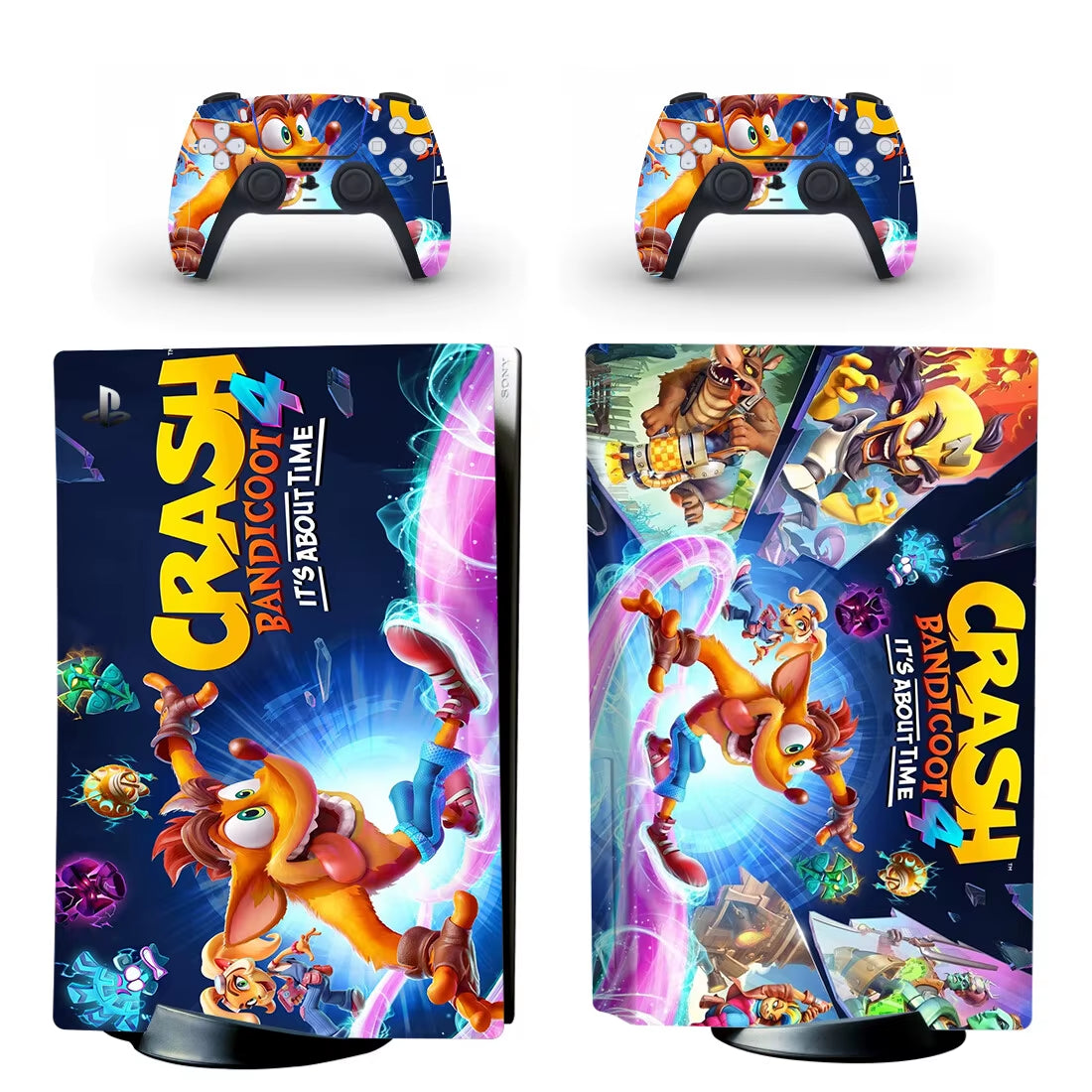 Crash Bandicoot N Sane Trilogy PS5 Disc Skin Sticker Protector Decal Cover for Console Controller PS5 Disk Skin Sticker Vinyl