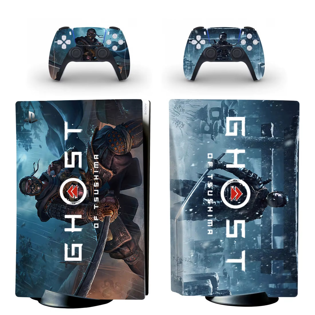 Ghost of Tsushima PS5 Disc Skin Sticker Decal Cover for Console Controller PS5 Disk Skin Sticker Vinyl