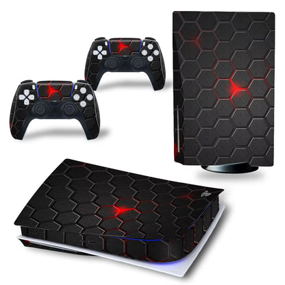 Skin Sticker for PS5 Disc Edition Console Controller Full Cover Wrap for PS5 Disc Protective Game Accessories Vinyl Decal