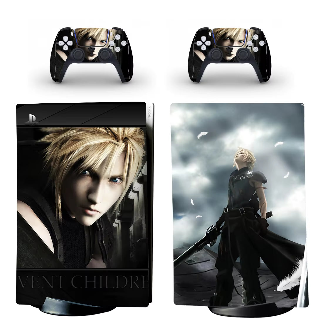 Final Fantasy PS5 Digital Skin Sticker Decal Cover for Console and 2 Controllers Vinyl Skins