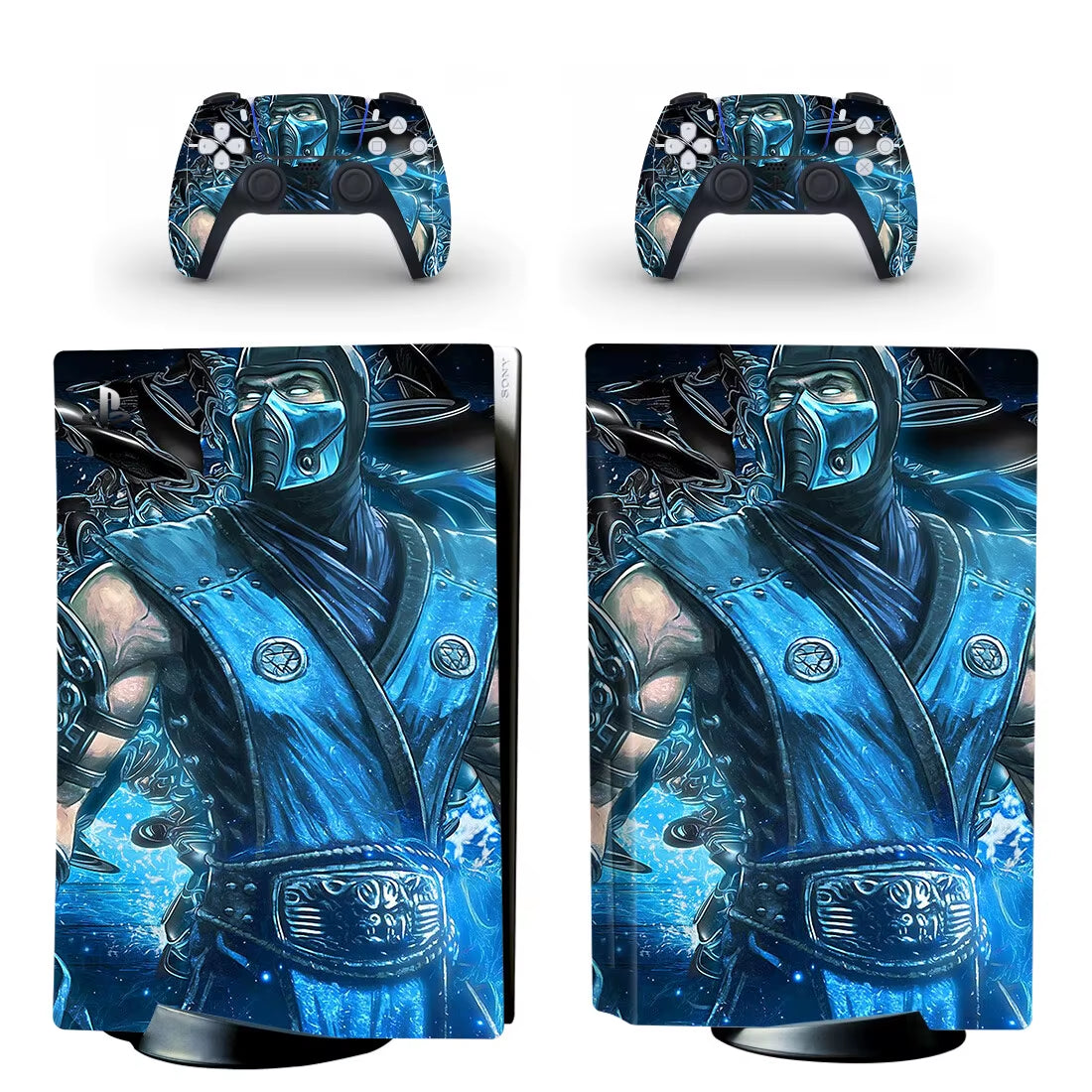 Mortal Kombat PS5 Disc Skin Sticker Protector Decal Cover for Console Controller PS5 Disk Skin Sticker Vinyl