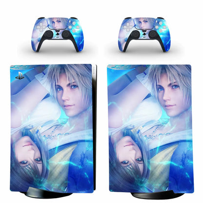 Final Fantasy PS5 Digital Skin Sticker Decal Cover for Console and 2 Controllers Vinyl Skins