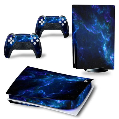 2 in 1 Full Set Sticker for PS5 Disk Console Skin Decal Cover Protective Film Compatible with for Playstation5 Decoration