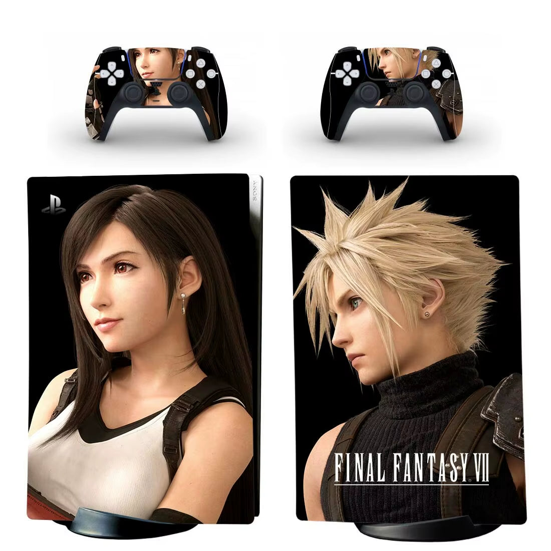 Final Fantasy PS5 Digital Skin Sticker Decal Cover for Console and 2 Controllers Vinyl Skins