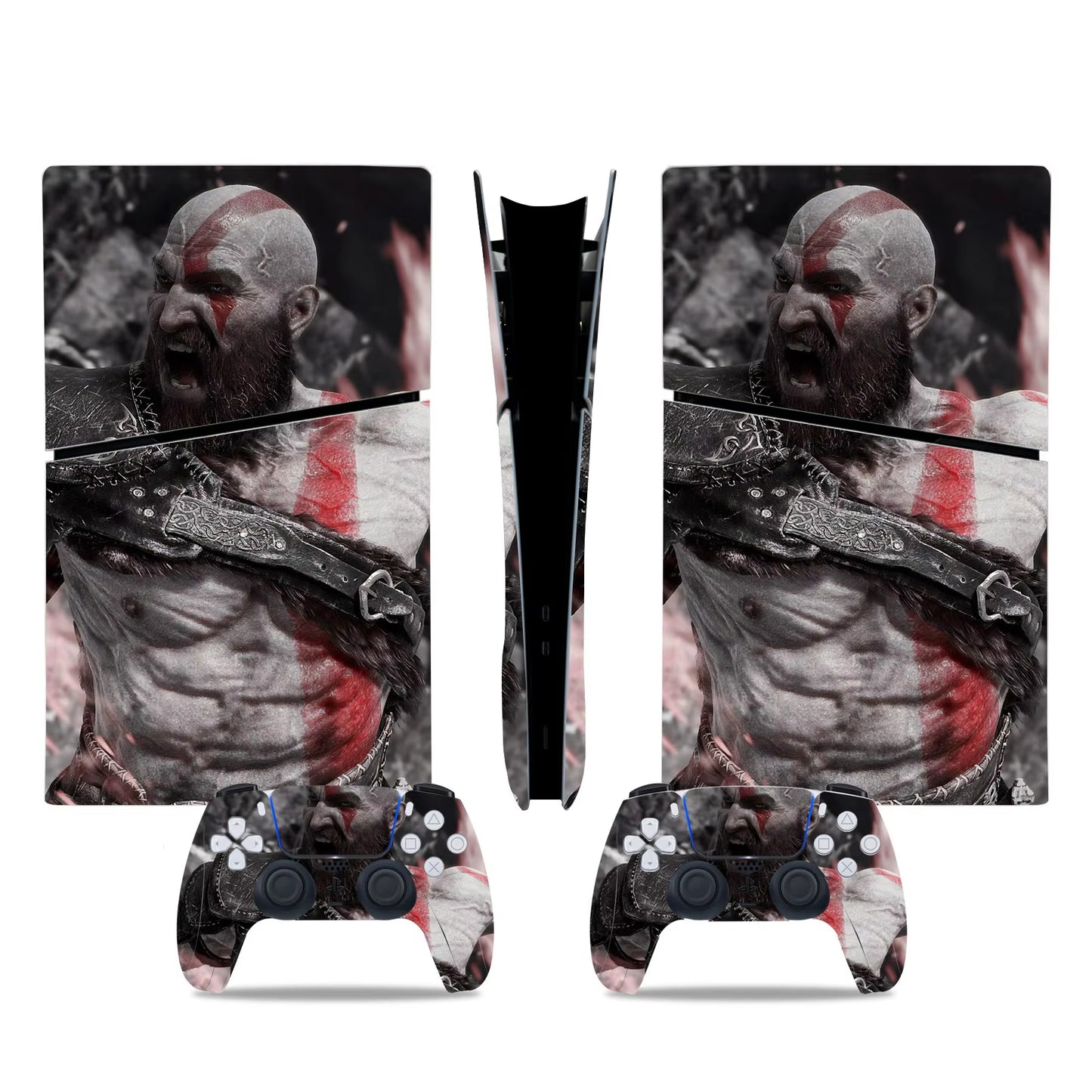 God of War New PS5 Slim Digital Skin Sticker Protector Decal Cover for Console Controller PS5 Slim Sticker Vinyl