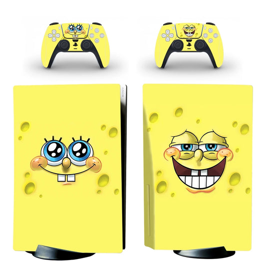 Spongebob SquarepantsPS5 Disc Skin Sticker Decal Cover for Console Controller PS5 Disk Skin Sticker Vinyl