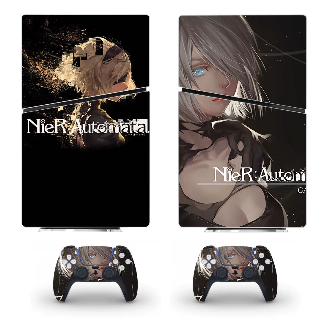 Nier Automata PS5 Slim Digital Skin Sticker Decal Cover for Console and 2 Controllers New PS5 Slim Skin Sticker Vinyl