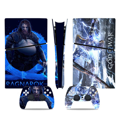 God of War New PS5 Slim Digital Skin Sticker Protector Decal Cover for Console Controller PS5 Slim Sticker Vinyl