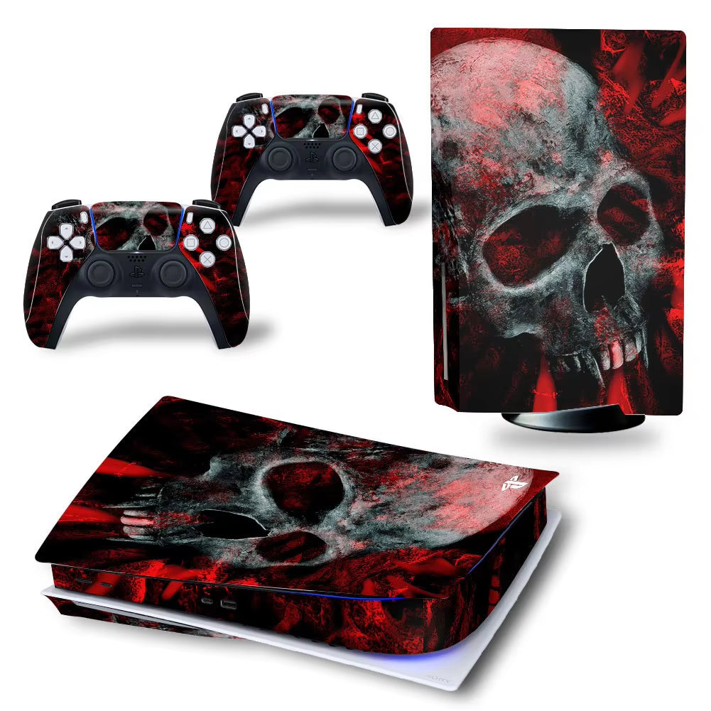 Skin Sticker for PS5 Disc Edition Console Controller Full Cover Wrap for PS5 Disc Protective Game Accessories Vinyl Decal