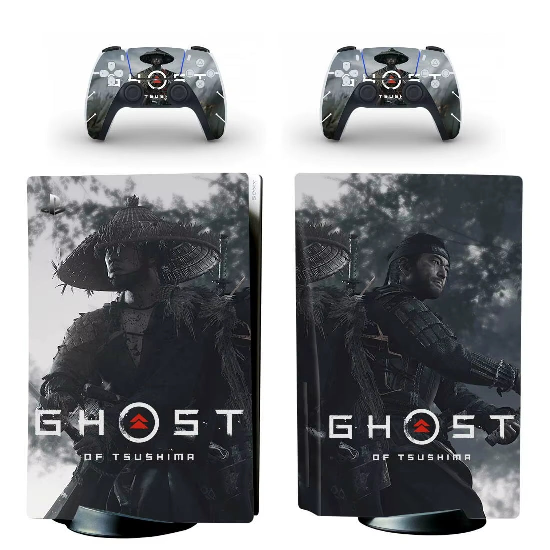 Ghost of Tsushima PS5 Disc Skin Sticker Decal Cover for Console Controller PS5 Disk Skin Sticker Vinyl