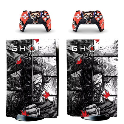 Ghost of Tsushima PS5 Disc Skin Sticker Decal Cover for Console Controller PS5 Disk Skin Sticker Vinyl