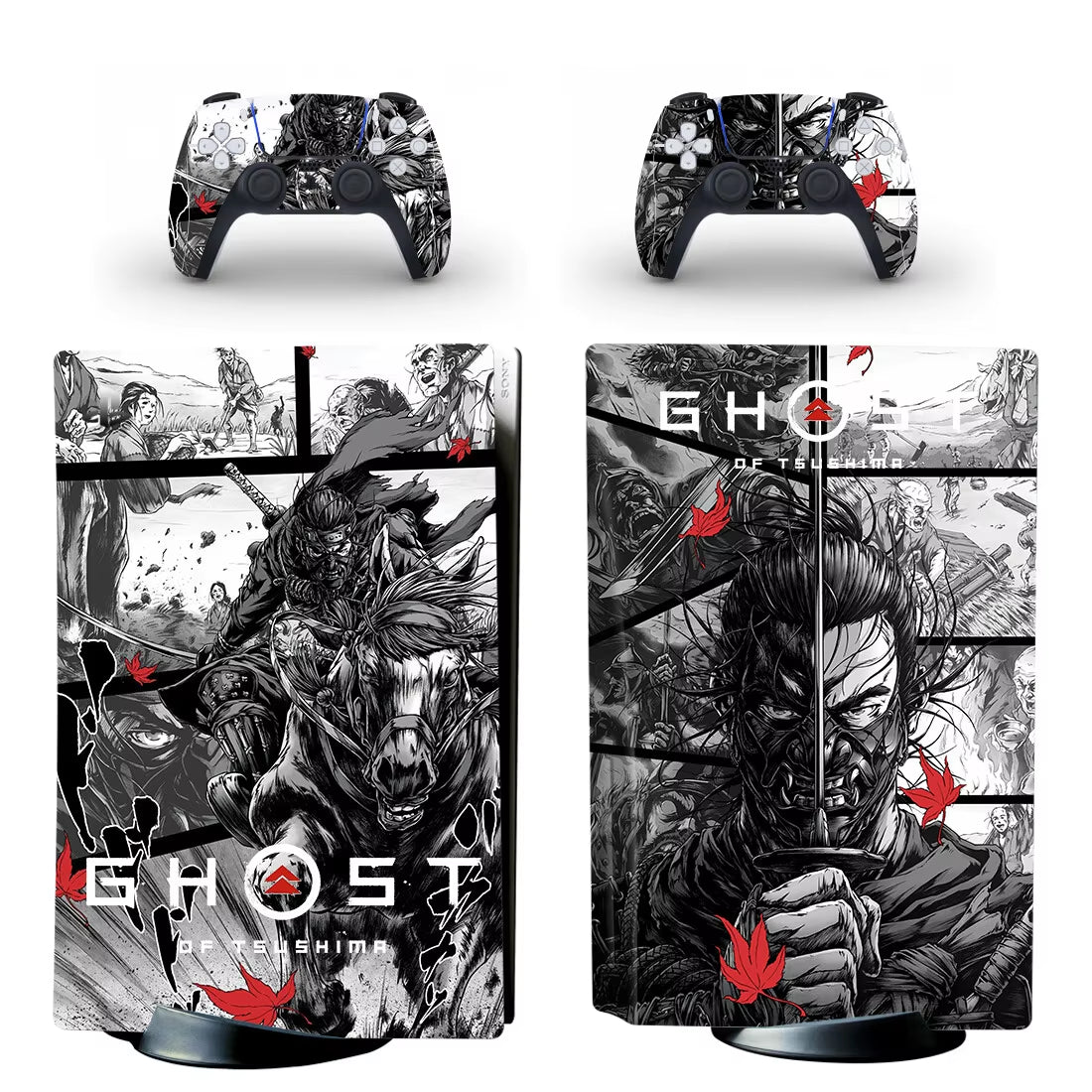 Ghost of Tsushima PS5 Disc Skin Sticker Decal Cover for Console Controller PS5 Disk Skin Sticker Vinyl