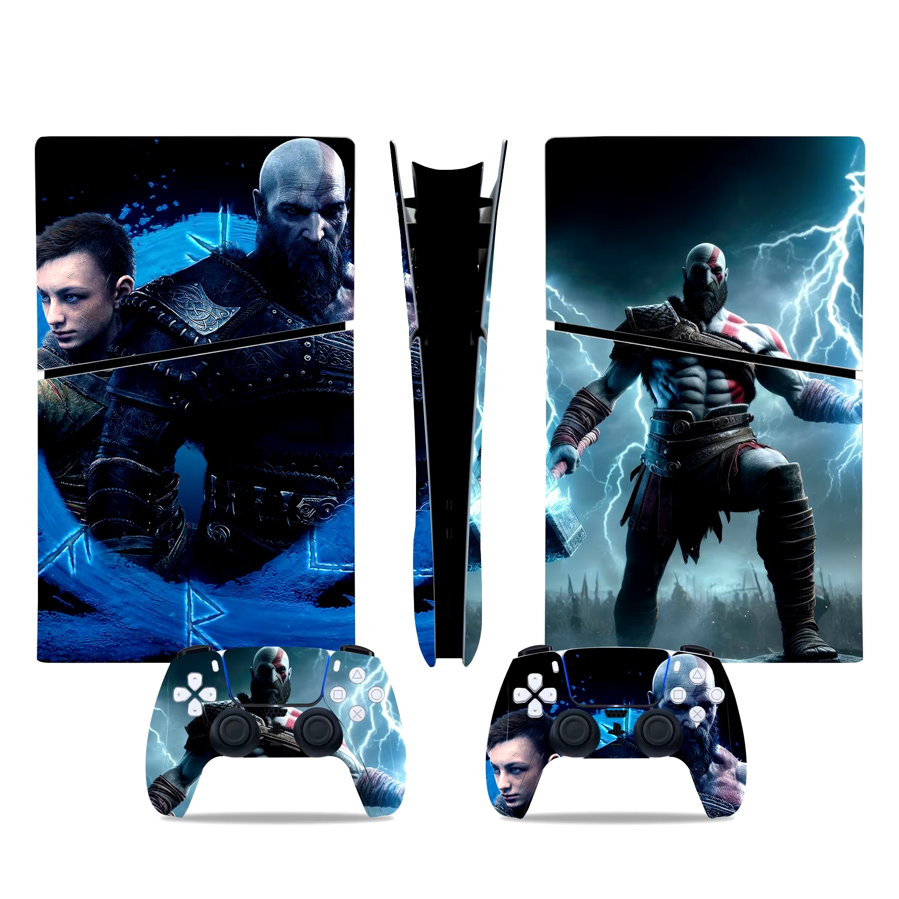 God of War New PS5 Slim Digital Skin Sticker Protector Decal Cover for Console Controller PS5 Slim Sticker Vinyl